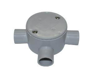 JUNCTION BOX SHALLOW 20MM 3 WAY ENTRY