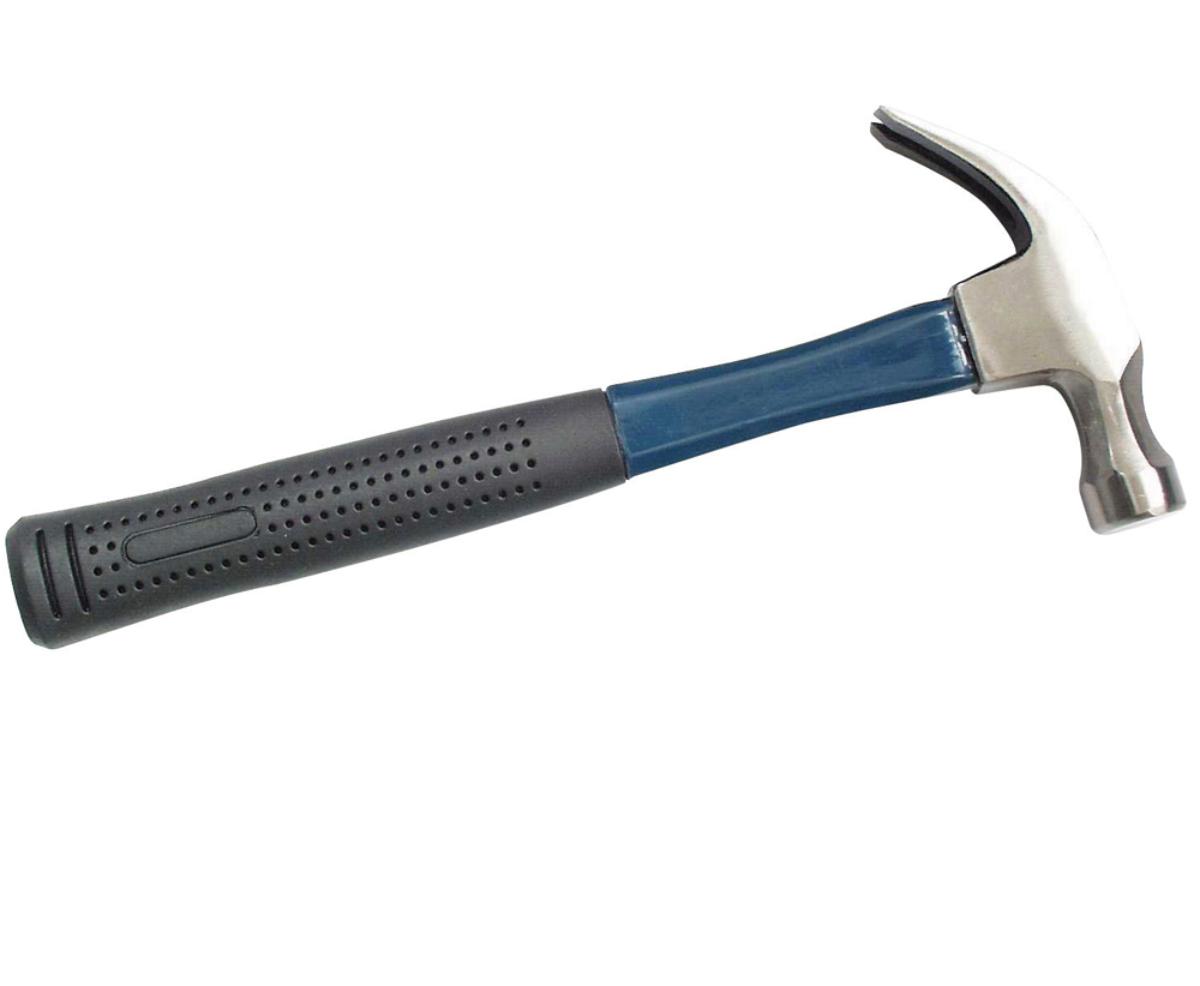 CLAW HAMMER 20oz WITH FIBREGLASS HANDLE