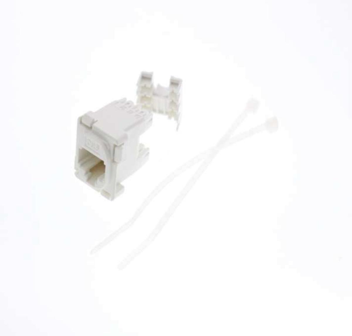 CAT6 JACK 8P8C WHITE (10PK)