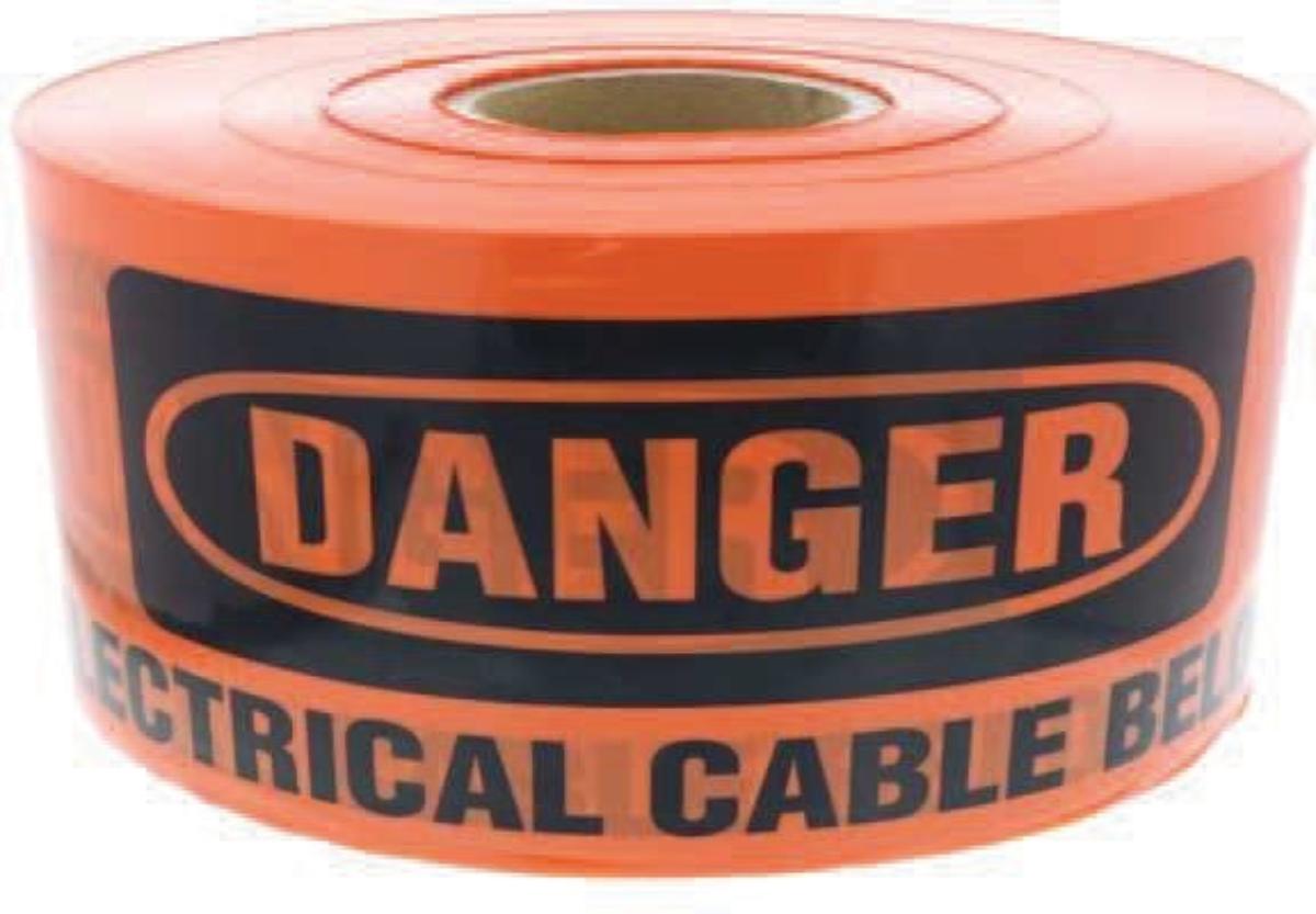 U/G WARNING TAPE 150MM X 100M ORANGE