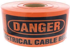 U/G WARNING TAPE 150MM X 100M ORANGE