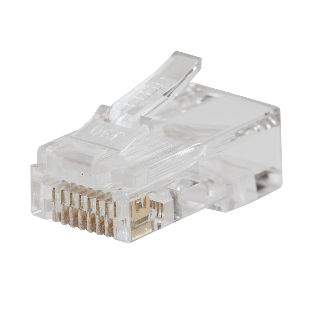 CAT6 PASS THRU MODULAR DATA PLUG 50PK