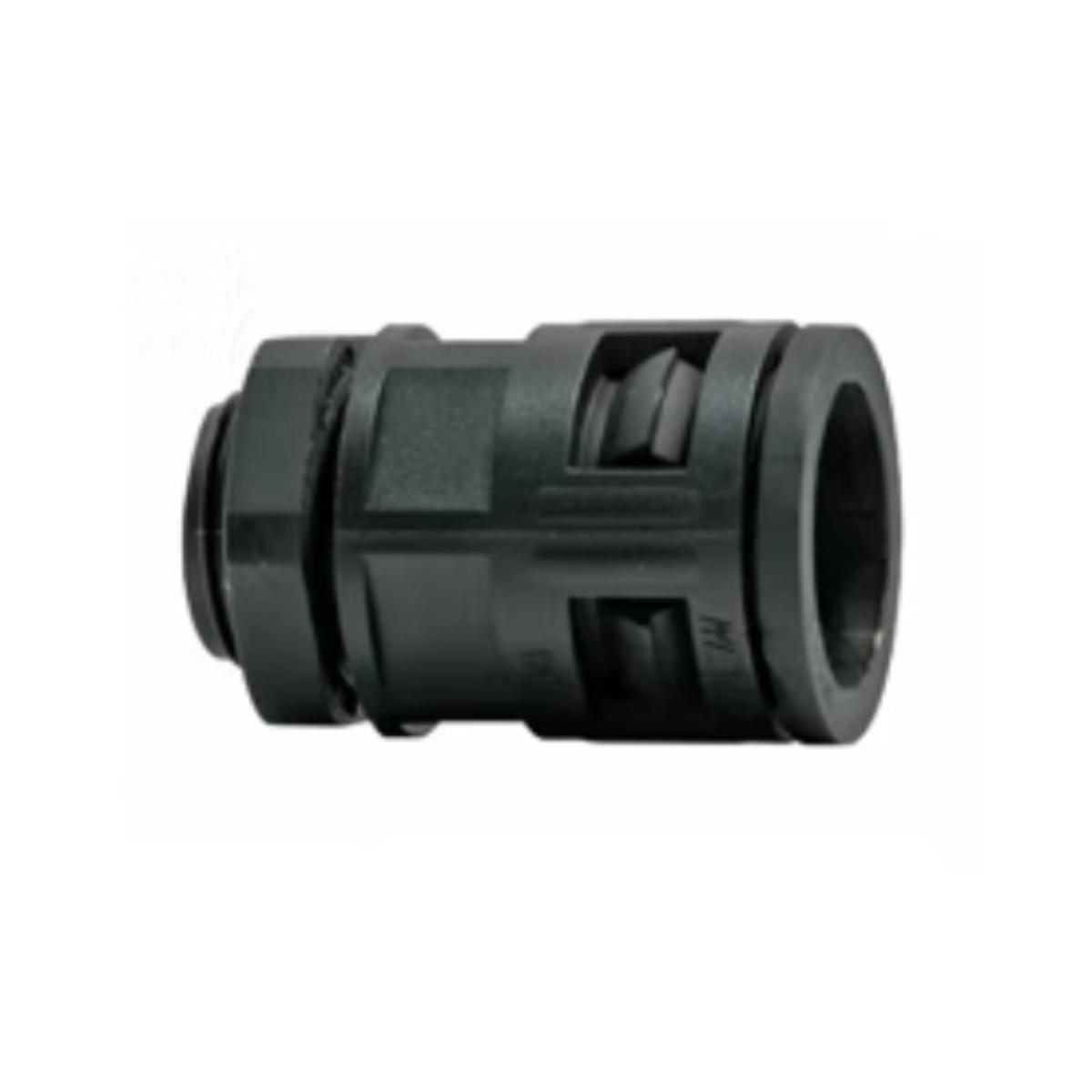 NYLON ADAPTOR STRAIGHT BLACK 20-20MM