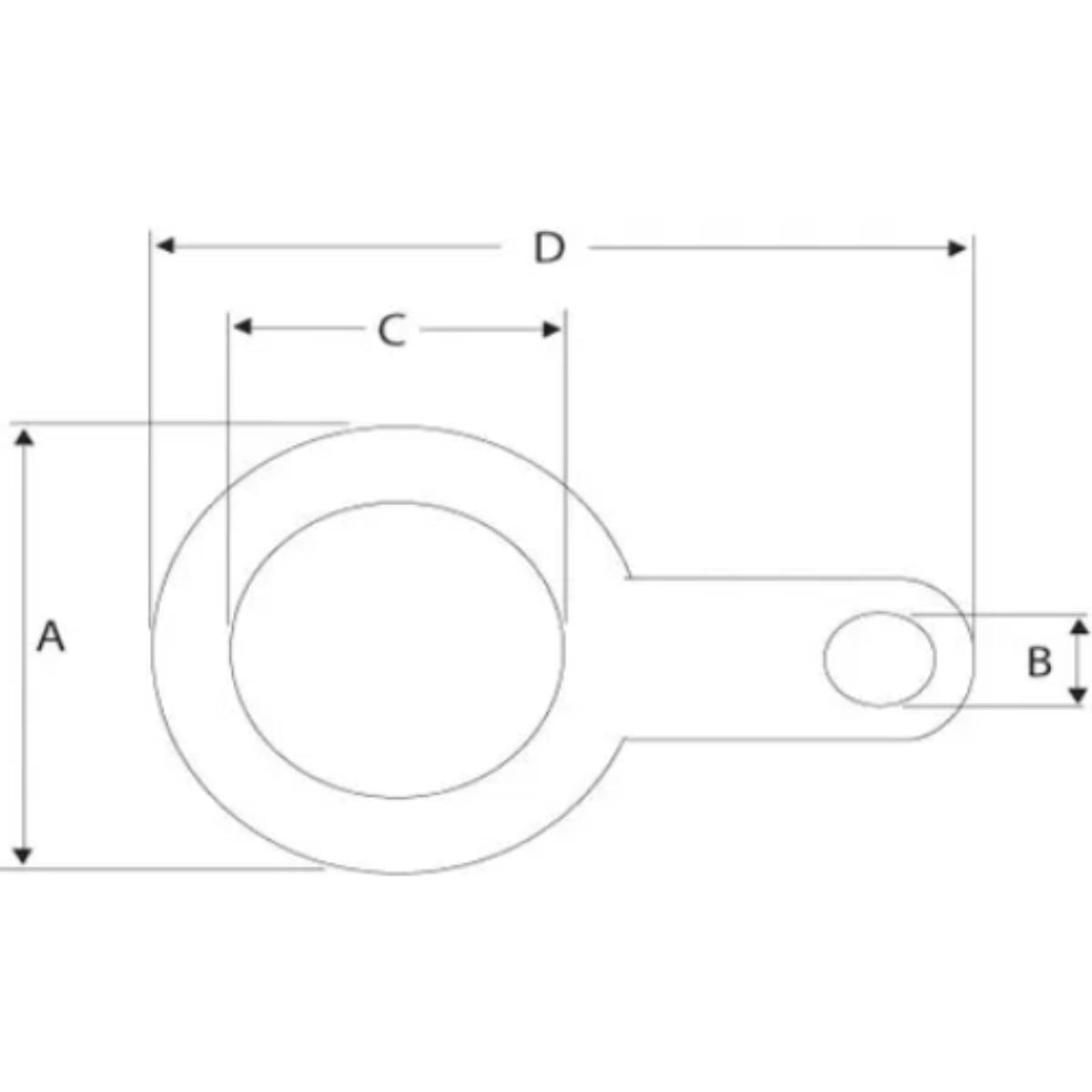 EARTH TAG BRASS 25MM