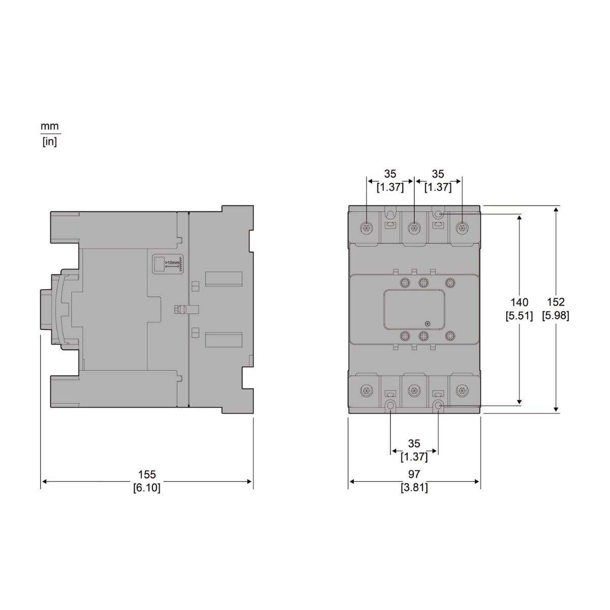 CONTACTOR 115A AC3 3P 200-500VACDC EVLK