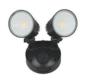 CHASE 20W LED DOUBLE SPOT WALL LIGHT BLK