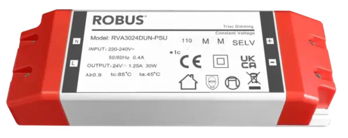 LED STRIP DRVER VEGAS 24V 30W TRIAC IP67