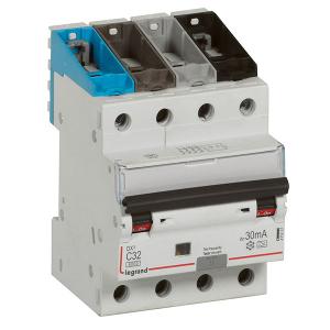 RCBO  DX3 4P 32A 30MA 6KA CL A 4 MODULE RCBO  DX3 4P 32A 30MA 6KA CL A 4 MODULE