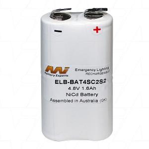 BATTERY PACK WIDE 4 SUB C NICAD W/MNT PL