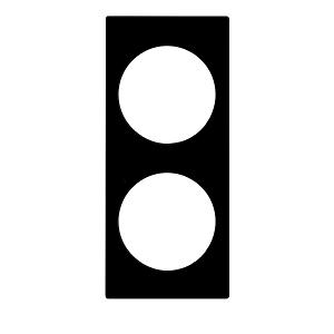 BLANK INSERT 57X25MM WITH 2 HOLES BLACK BLANK INSERT 57X25MM WITH 2 HOLES BLACK