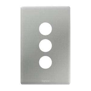 EXCEL E-DED 770/3 COVER-PLATE MATT SILV EXCEL E-DED 770/3 COVER-PLATE MATT SILV