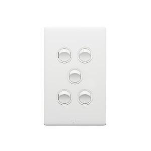 EXCEL LIFE 5 GANG SWITCH 16A/16AX VERTIC EXCEL LIFE 5 GANG SWITCH 16A/16AX VERTIC