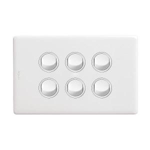 EXCEL E-DED 16A 6G SWITCH HORIZONTAL WHT EXCEL E-DED 16A 6G SWITCH HORIZONTAL WHT