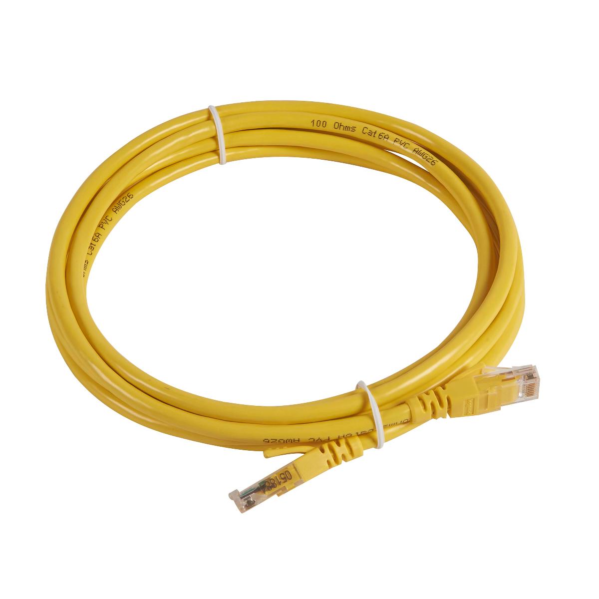 PATCHLEAD CAT6A U/UTP RJ45 YELLOW 3M