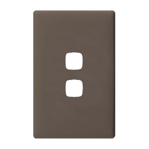 LINEA 2 GANG HORIZONTAL SWITCH BLACK LINEA 2 GANG HORIZONTAL SWITCH BLACK