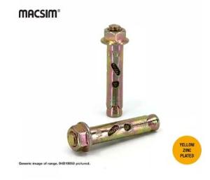 MASONRY BOLT HEX 8X40MM YZP (100)