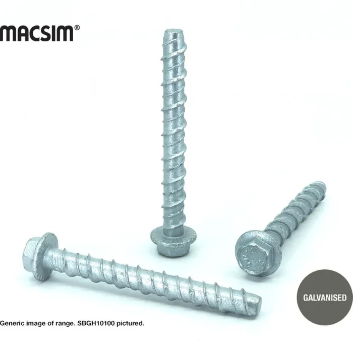 SCREWBOLT HEX HEAD 6mm x 50MM GALVANISED