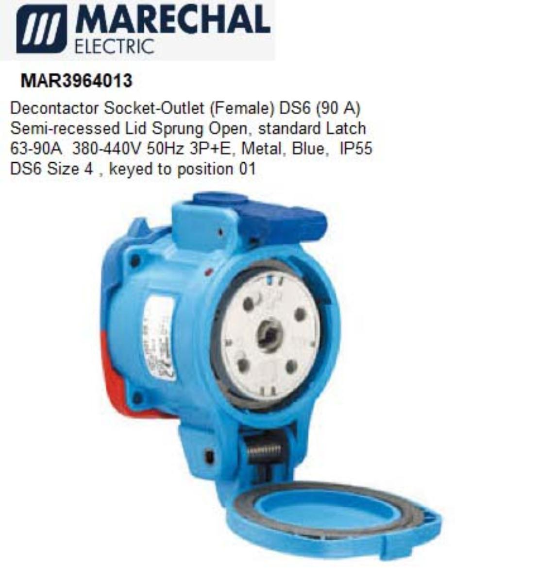 DS6 OUTLET METAL IP55 380-440V 90A 50HZ