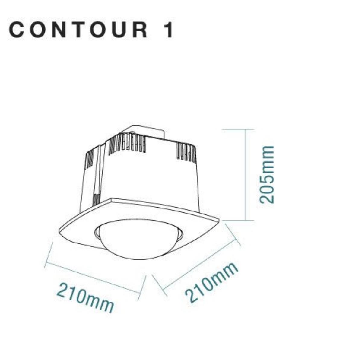 BATHROOM HEATER SINGLE CONTOUR WHITE
