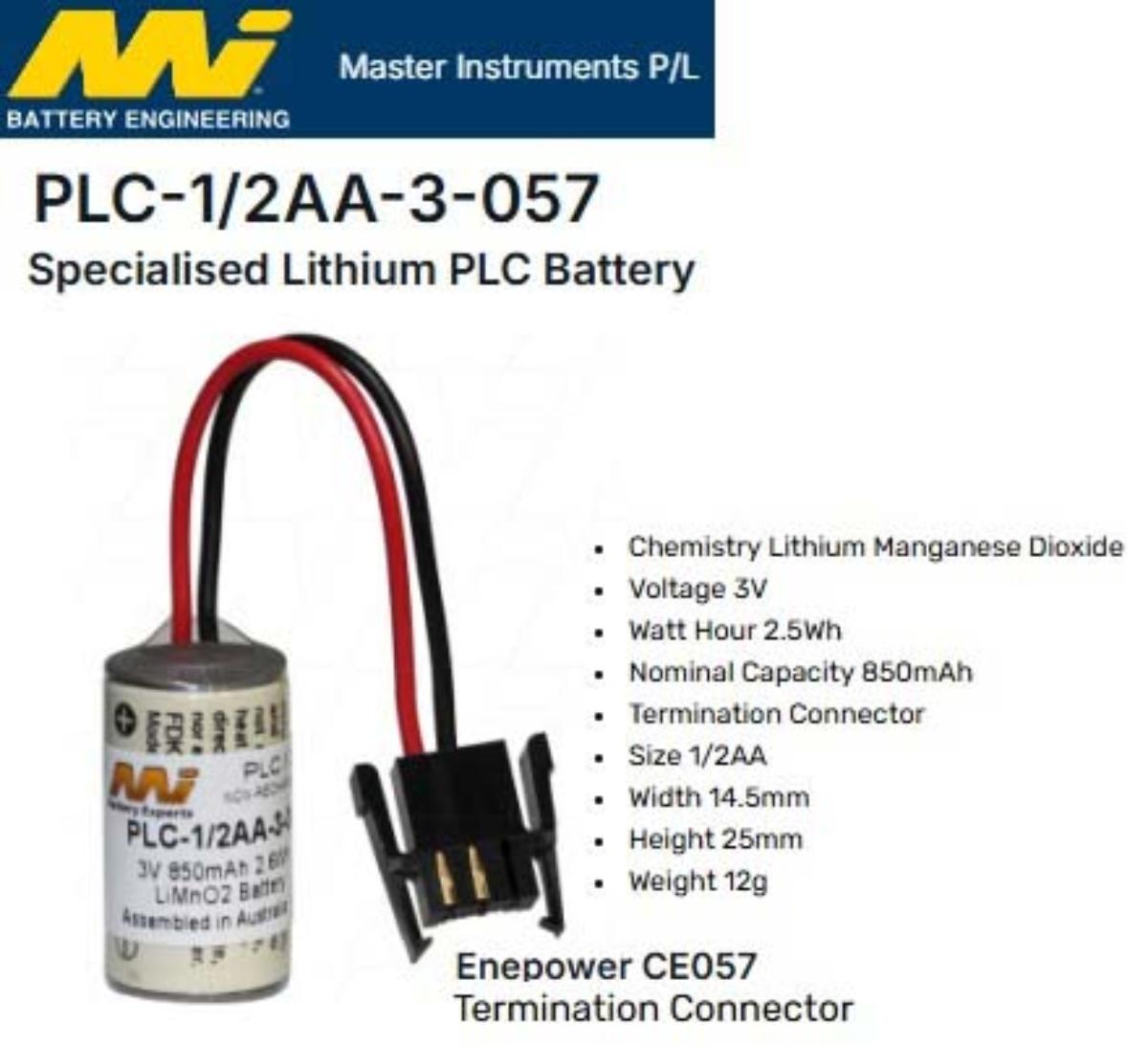 BATTERY LITHIUM MANG DIOXIDE 3.0V 850MAH