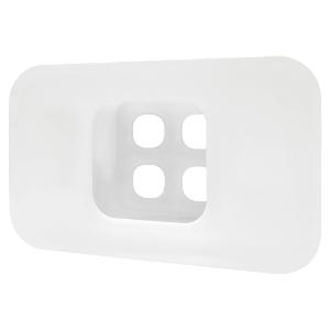 4WAY WALL PLATE WITH 3 BLANK INSERTS