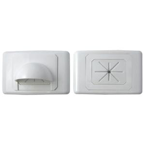 LARGE BULL NOSE OUTLET PLATE WHITE 20PK LARGE BULL NOSE OUTLET PLATE WHITE 20PK