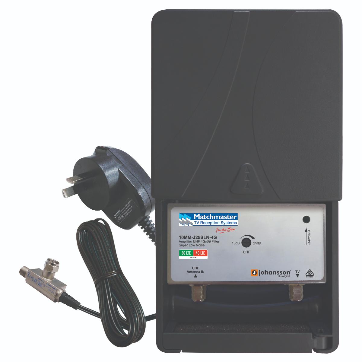 MASTHEAD AMPLIFLER UHF 25DB + P/SUPPLY