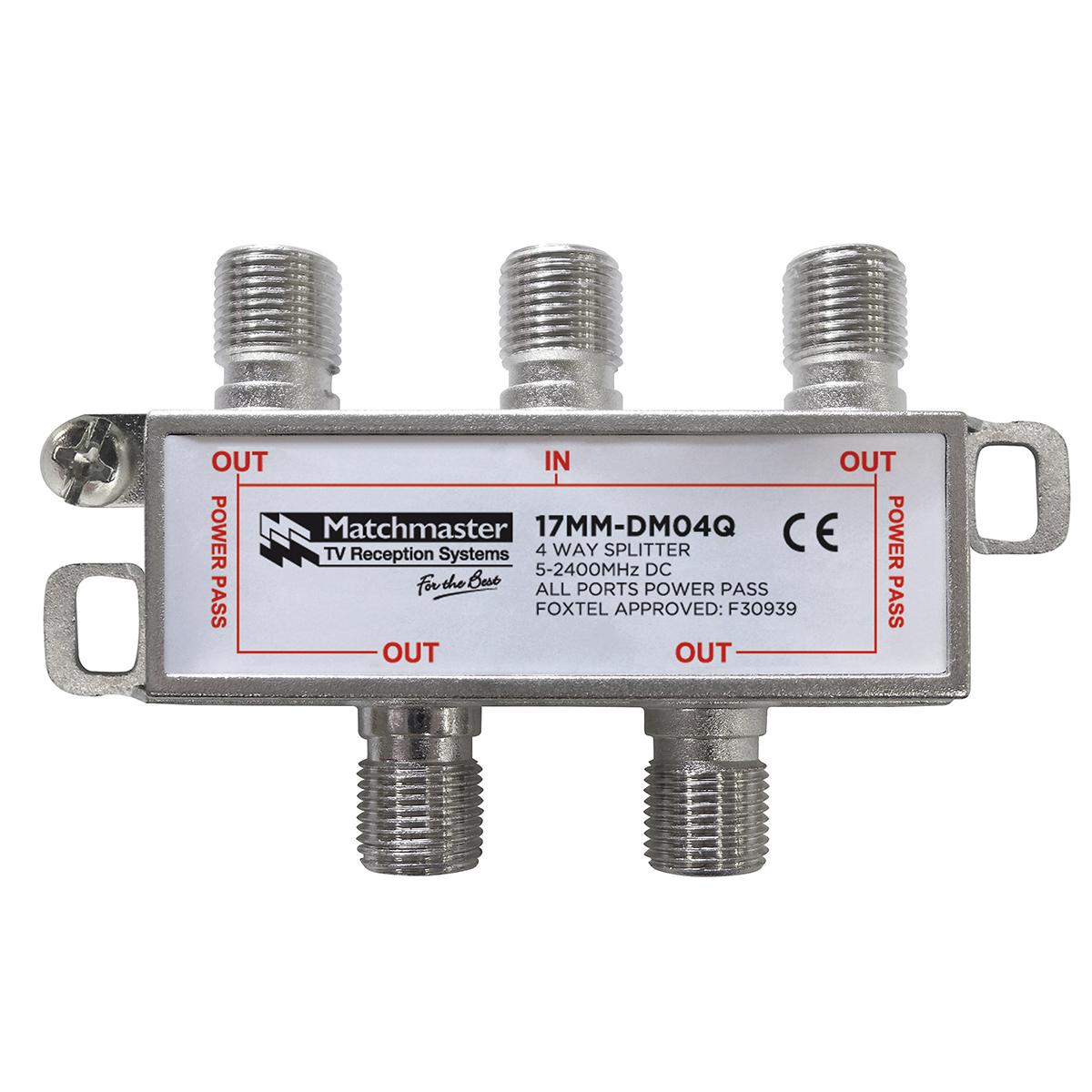 SPLITTER 4 WAY FOR TDT SYSTEMS F TYPE