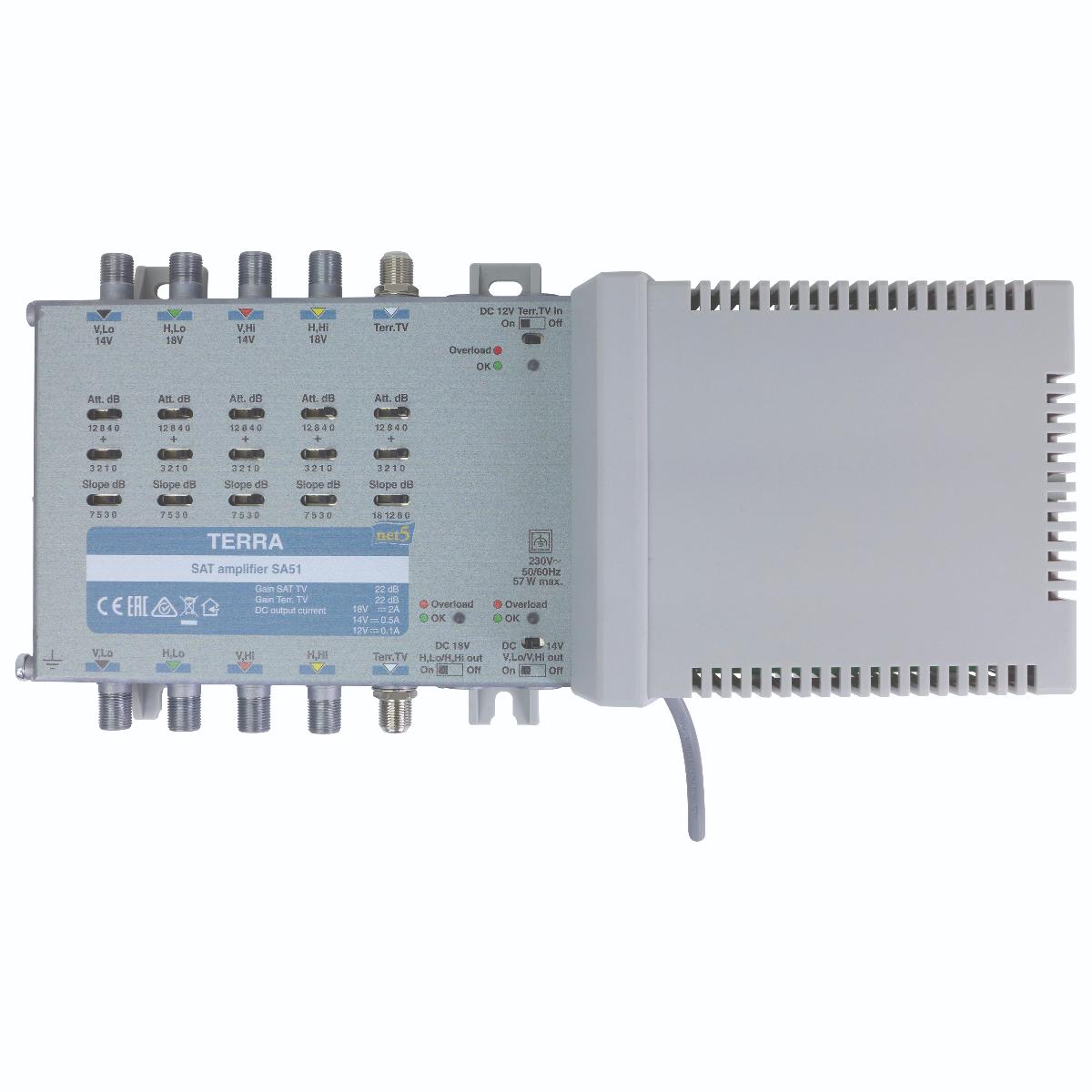 AMPLIFIER 5 WIRE 4 SATELLITE 1 TERRES