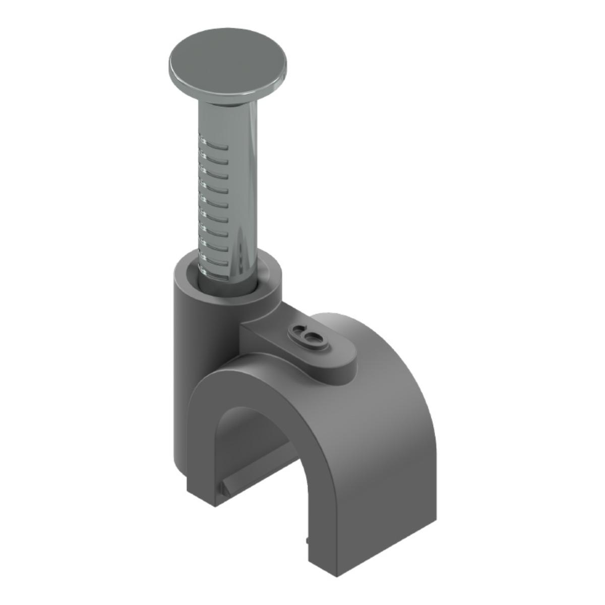 RG6 CABLE CLIP 6MM ROUND BOX 100
