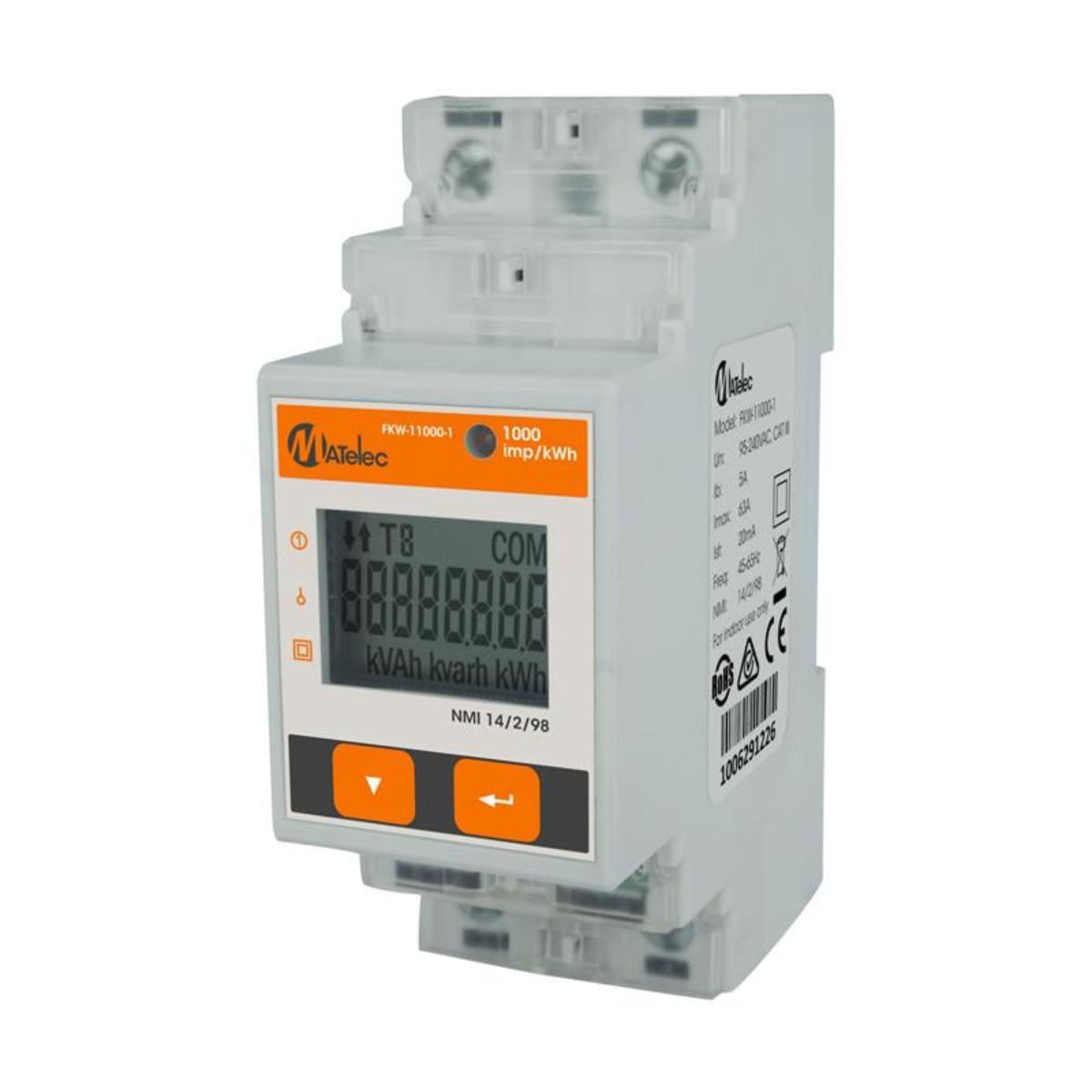 KILOWATT HOUR METER NMI DIN 1PH63A RS485