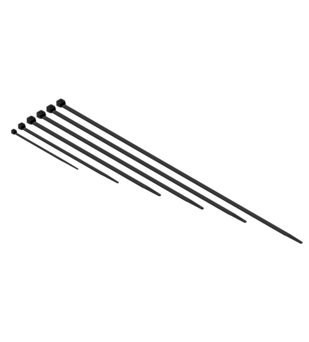 NYLON CABLE TIE 300X4.8MM BLACK 1000PK