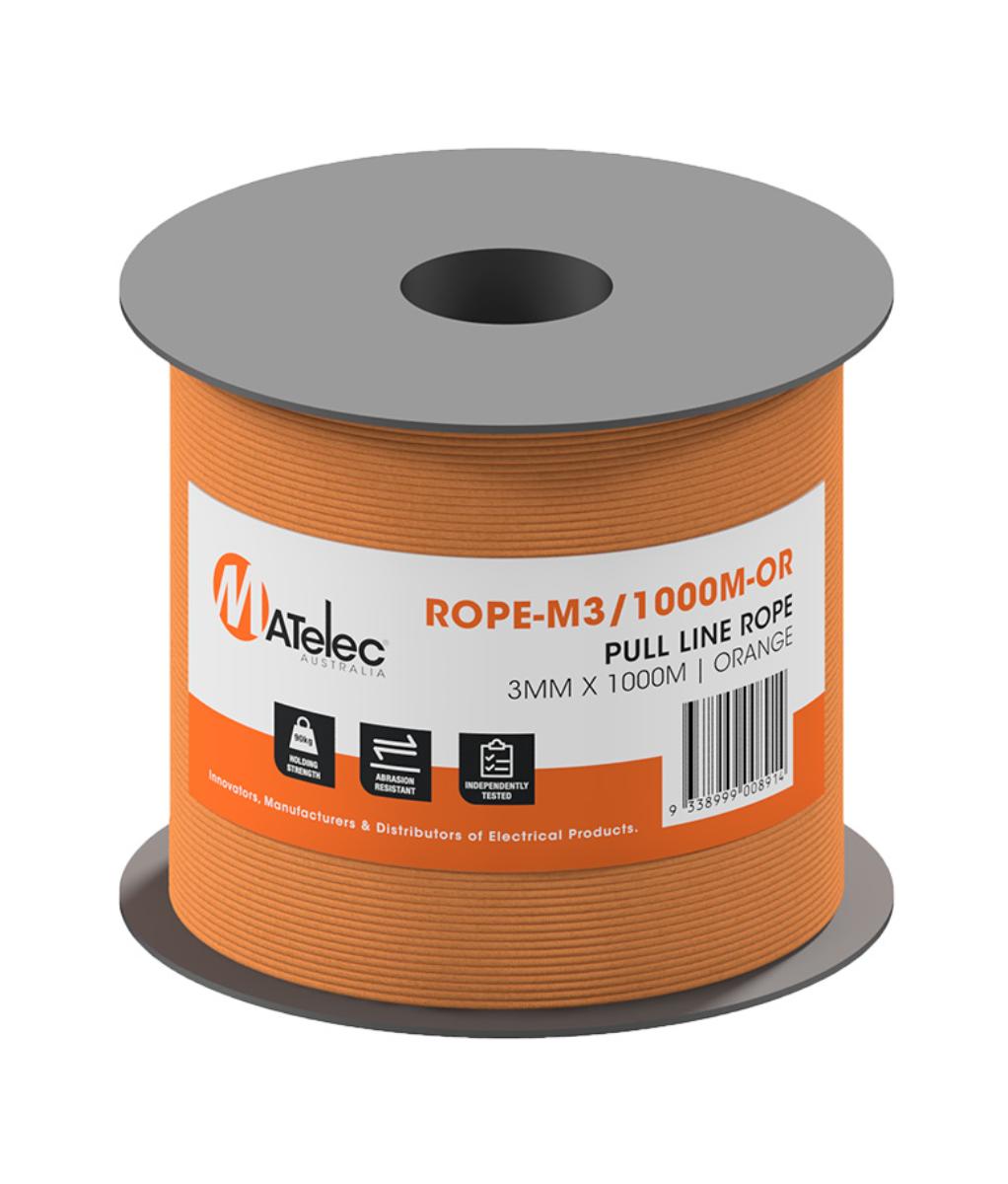 PULL LINE ROPE 3mm X  1000M ORANGE