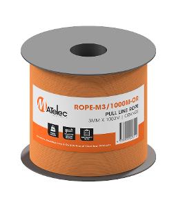 PULL LINE ROPE 3mm X  1000M ORANGE PULL LINE ROPE 3mm X  1000M ORANGE