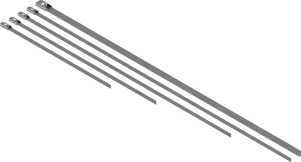 316 ST/STEEL CABLE TIE 200X4.6MM 100PK