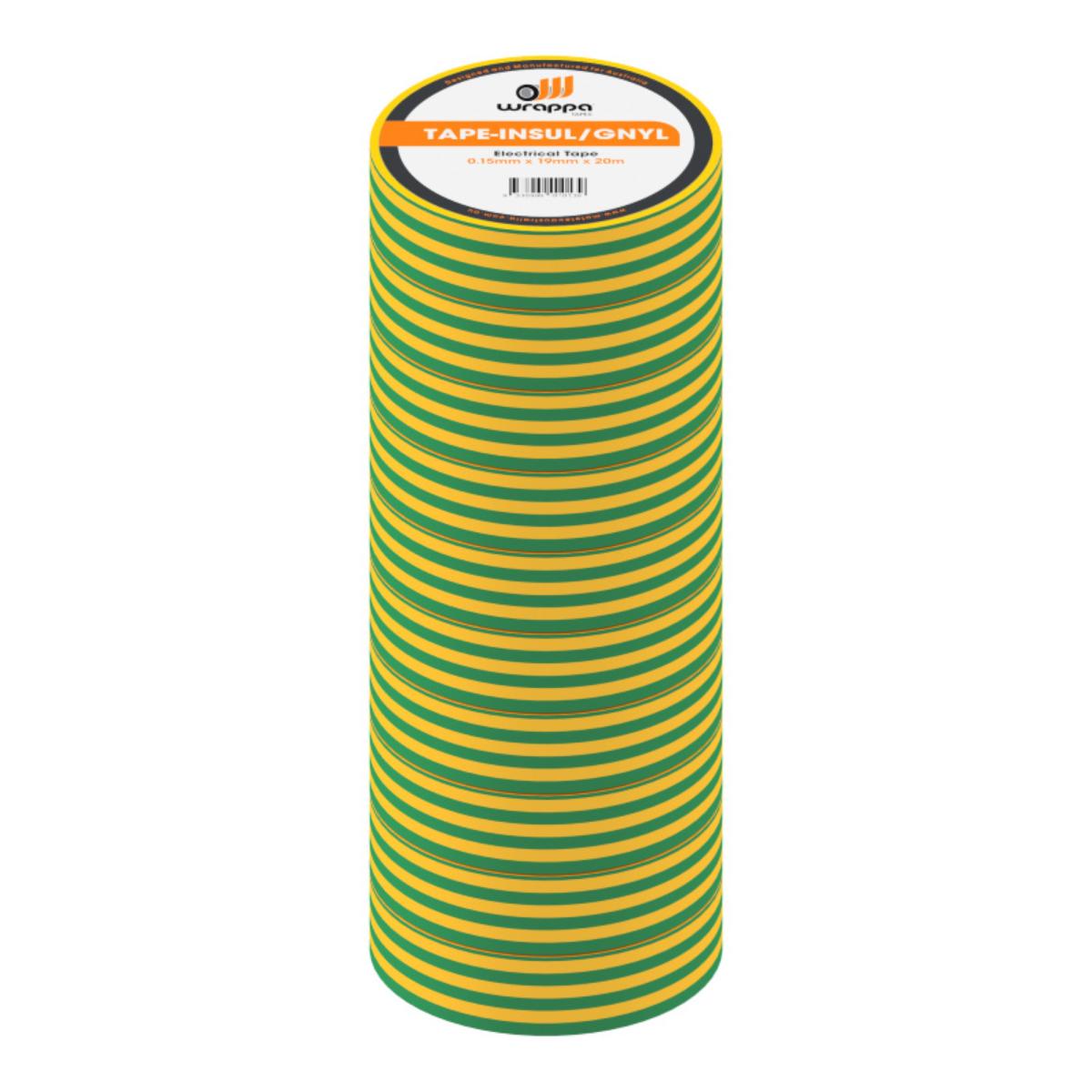 PVC ELECTRICAL INSULATION TAPE GR/YLW 10
