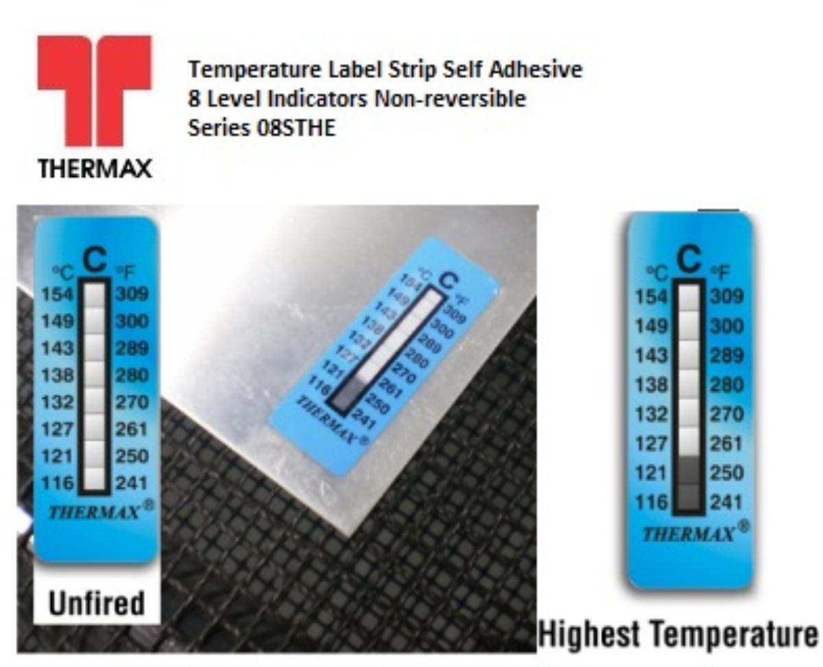 TEMPERATURE INDICAT STRIP 37-65C 10PK