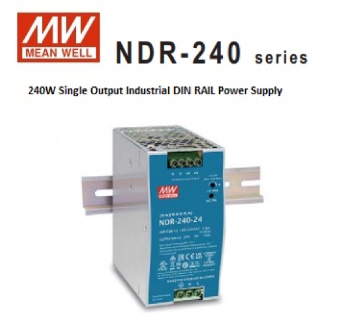 MEANWELL POWER SUPPLY 24VDC 10A