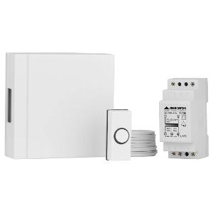WIRED COMPACT DOOR CHIME KIT WHITE WIRED COMPACT DOOR CHIME KIT WHITE