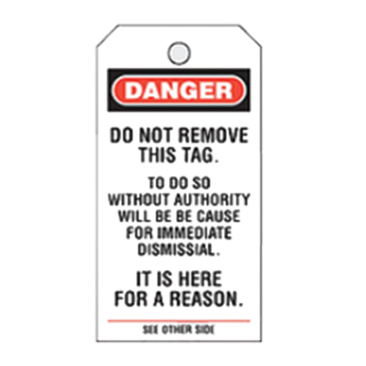 DANGER TAG DO NOT START 5PK