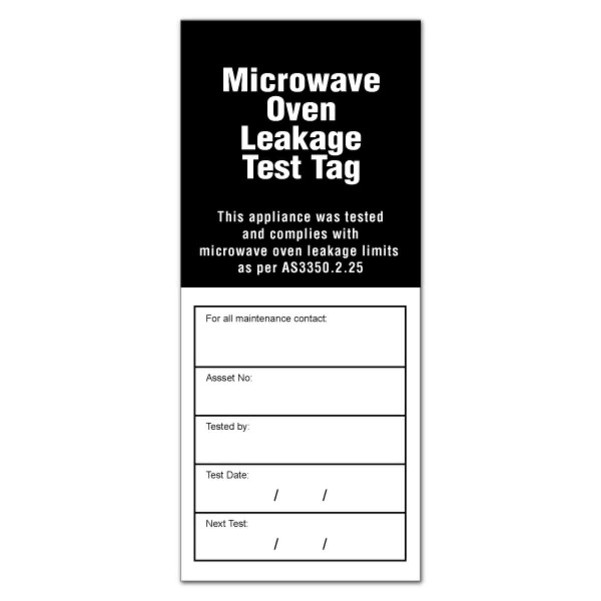MICROWAVE LEAKAGE TAG 100PK