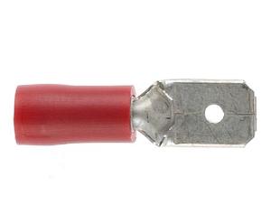 INSULAT QC MALE TAB 6.4MM D/G RED 100PK