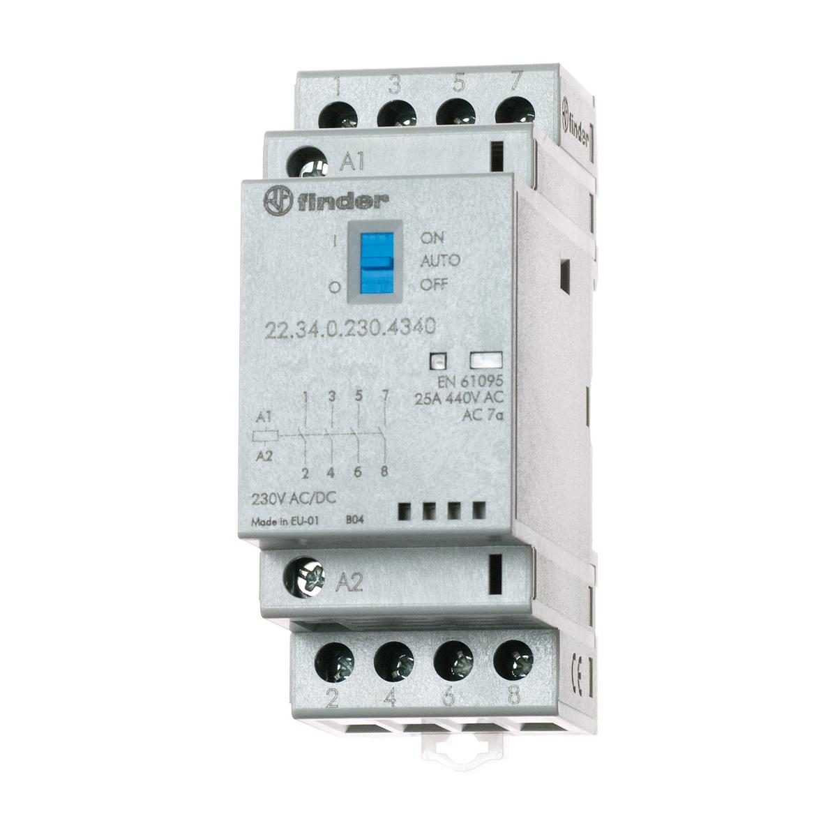 DIN CONTACTOR 4N/O 25A 24VACDC | Relays & Timers | Control & Indication ...