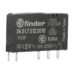 PCB RELAY 1C/O 5 PIN 6A 12VDC PCB RELAY 1C/O 5 PIN 6A 12VDC