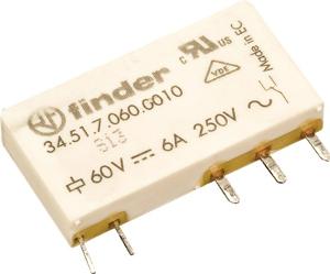 PCB RELAY 1 C/O 5 PIN 6A 24VDC