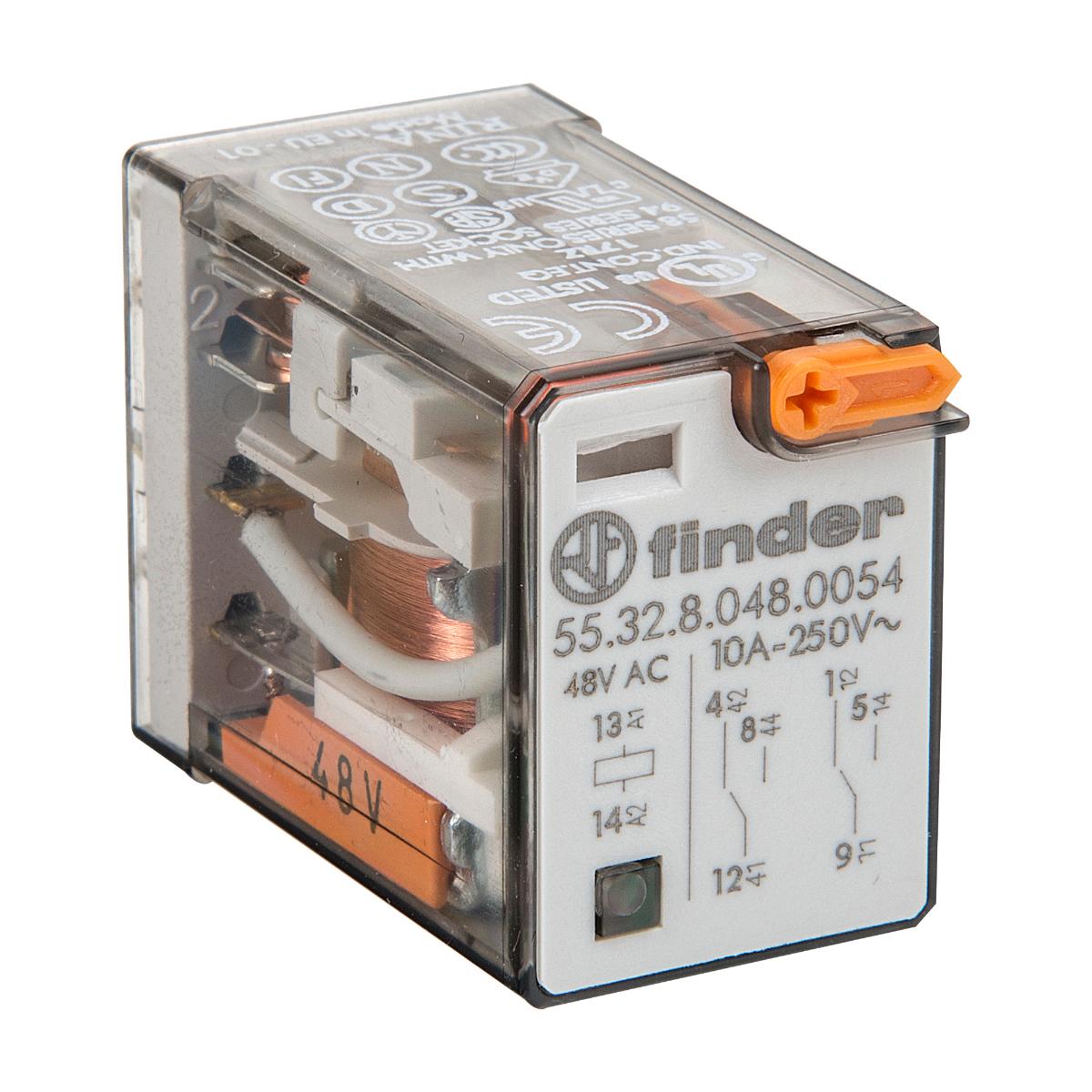 MINI GEN PURP RELAY 2C/O 8PIN 10A 48VAC