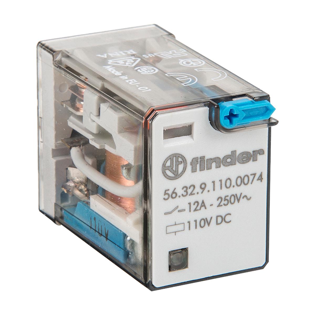 MINI POWER RELAY 2C/O 8PIN 12A 110VDC