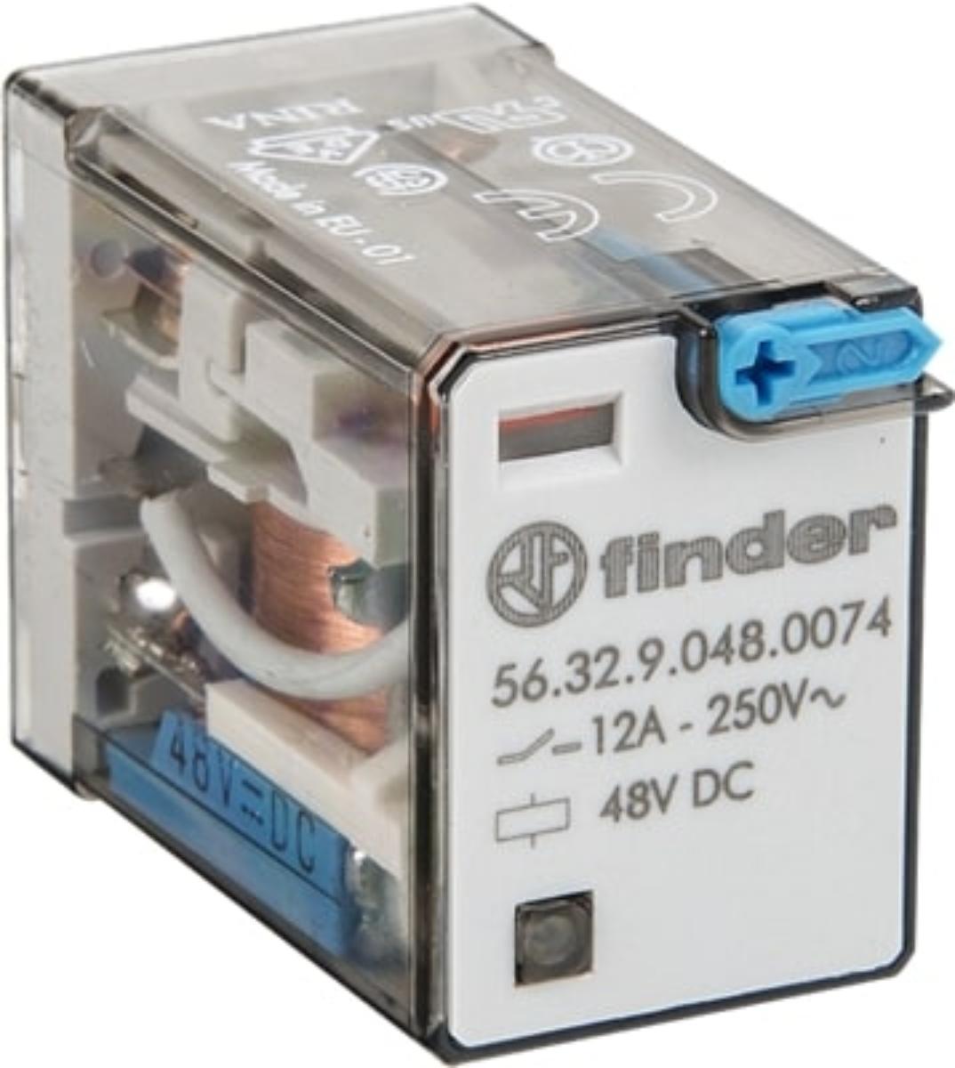 MINI POWER RELAY 2C/O 8PIN 12A 24VDC | Relays & Timers | Control ...