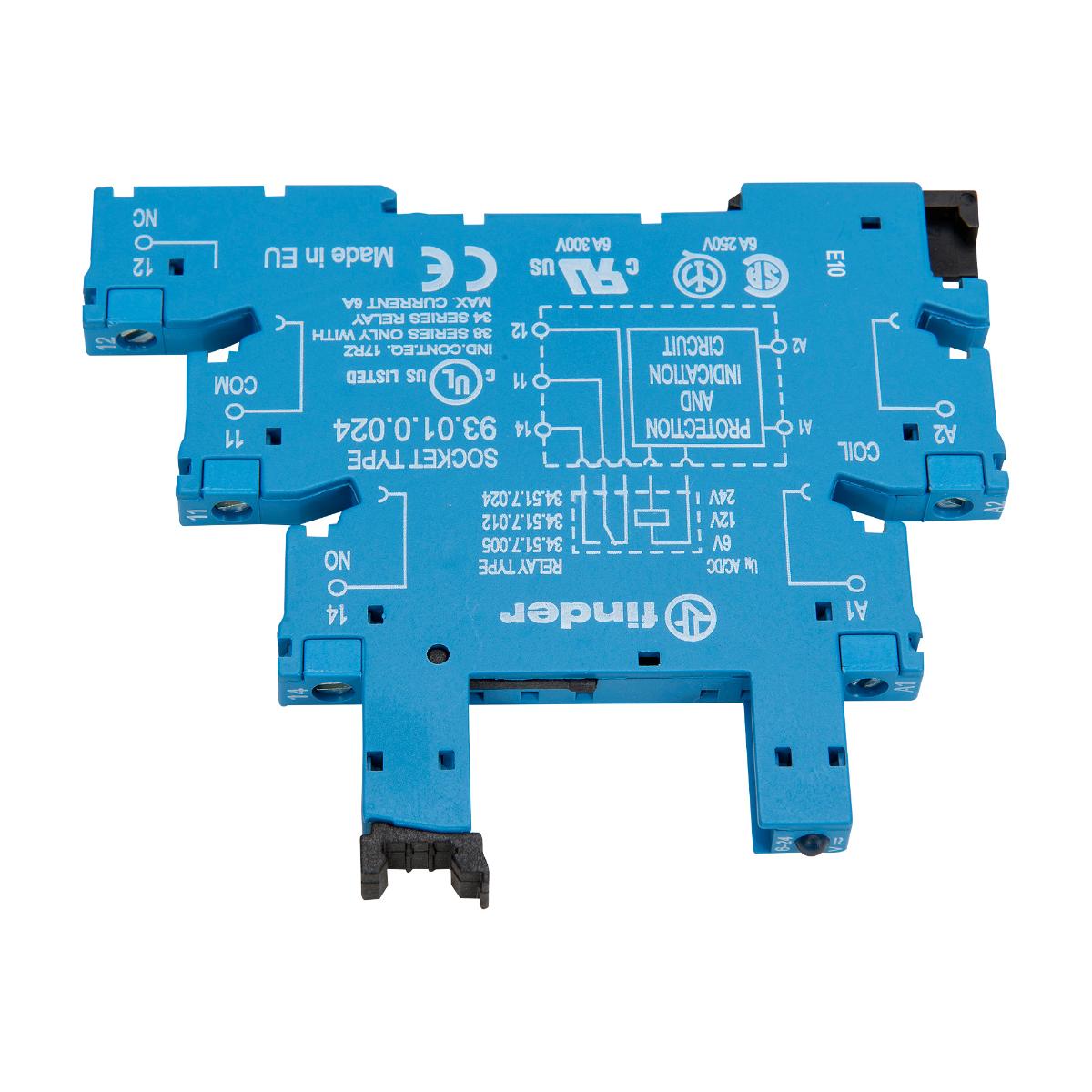 RELAY BASE SOCKET FOR 34.51 12/24VDC