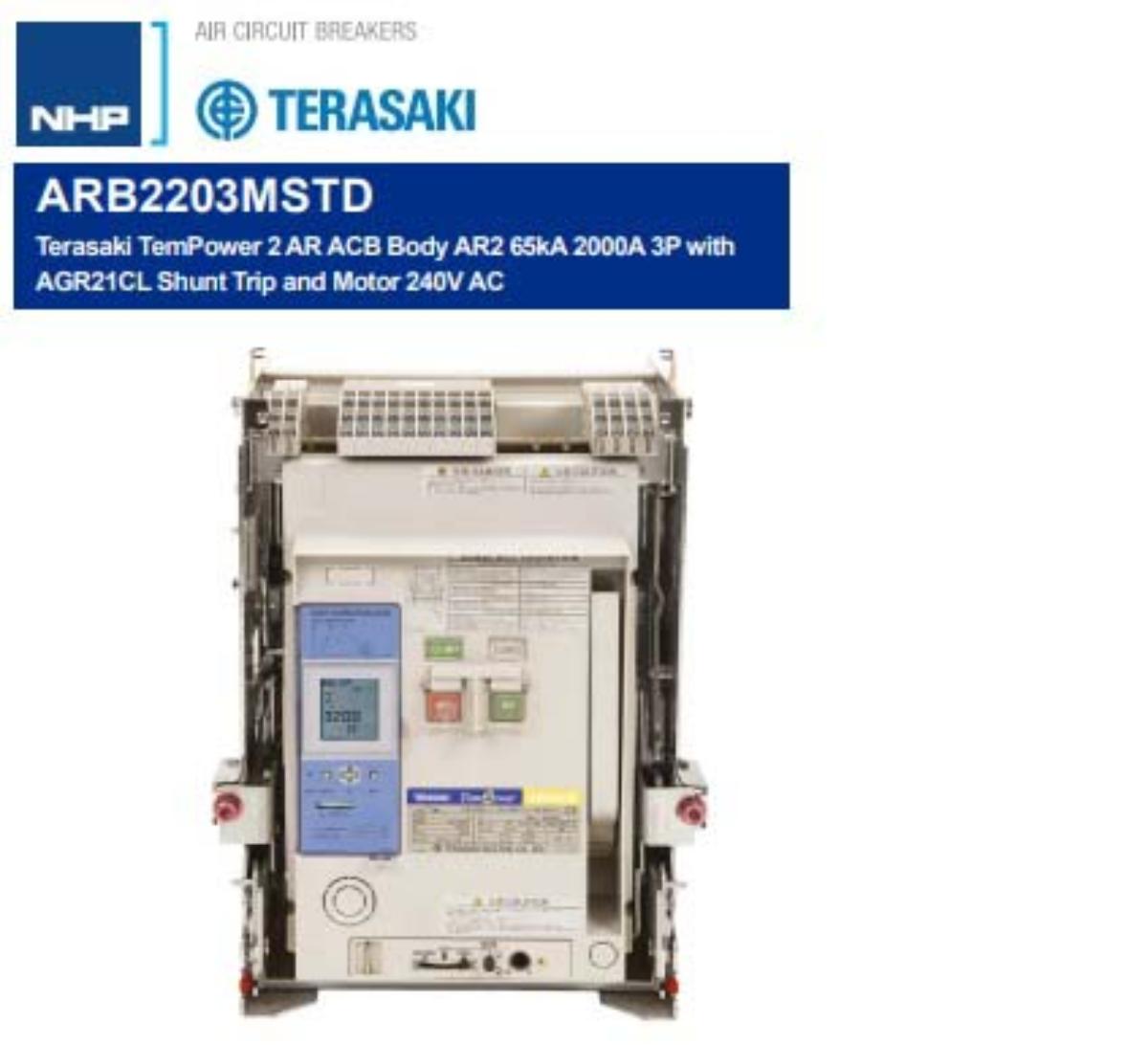 AR ACB BODY SIZE AR2 2000A 3P 65KA